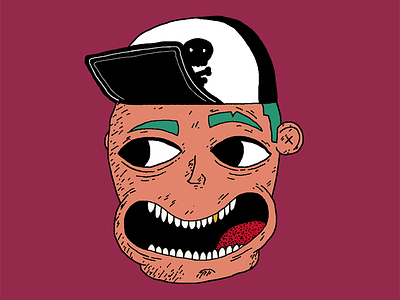 Sk8r Dood artwork character design drawing illustration punk skateboard vector