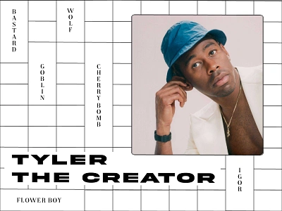 tyler the creator poster 01 album cherry cherrybomb flowerboy goblin hiphop igor music music art musician portrait portrait art poster poster art poster design rap rapper tyler the creator usa wolf