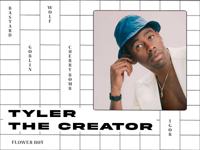 tyler the creator poster 01 album cherry cherrybomb flowerboy goblin hiphop igor music music art musician portrait portrait art poster poster art poster design rap rapper tyler the creator usa wolf