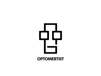 Optometrist logo concept black brand branding business design glasses graphic design icon illustration illustrator line logo minimalistic new logo simple vector white