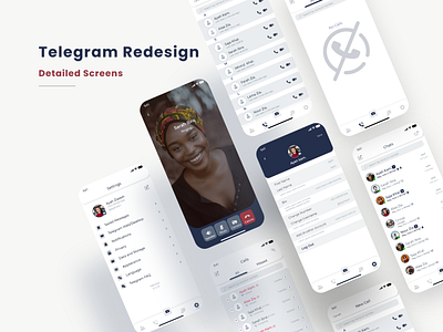 Telegram Redesign app uiux