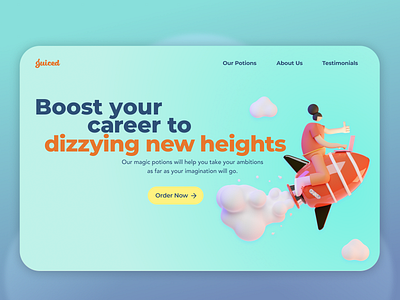 #DailyUI #003 Landing page