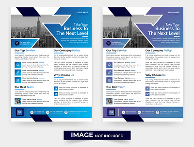 Corporative flyer design template in A4 size business flyer conferance corporate flyer graphic design