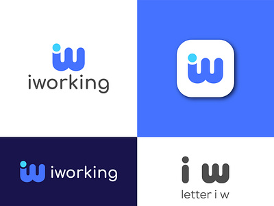 Letter Logo i w app design app icon app logo branding business logo company logo flat logo graphic designer i w logo icon iw letter logo letter logo logo logo design logo designer logodesign logotype simple logo