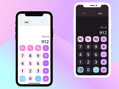 Calculator app dailyui design minimal ui