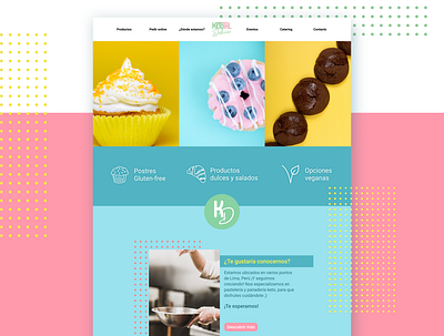 Ketotal bakery design figma food icon logo ui ui design website