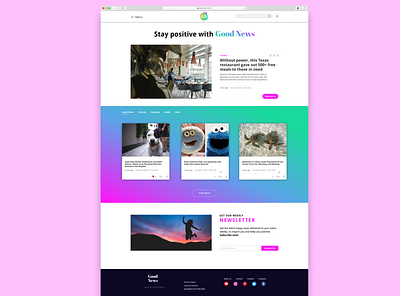 Goodnews dailyui design news ui website