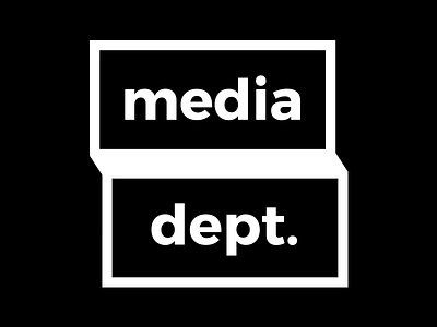 media dept logo branding company department design logo logo design media