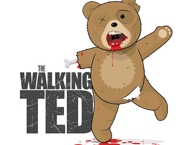 Walking Ted End Product illustration sketchbook vector walking dead walking ted