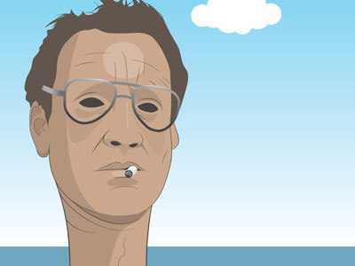 Chief Brody - JAWS blue sky chief brody illustration illustrator jaws sea vector