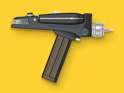 Star Trek Phaser gun illustration illustrator phaser photoshop vector
