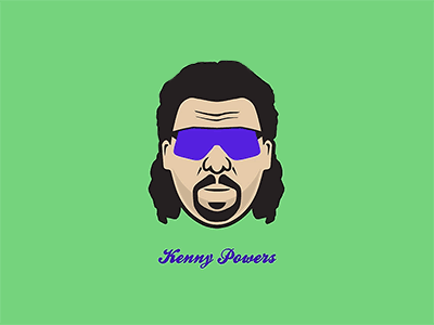 Kenny Powers, Legend baseball character art danny mcbride eastbound down eastbound and down gif hbo illustration kenny powers sunglasses