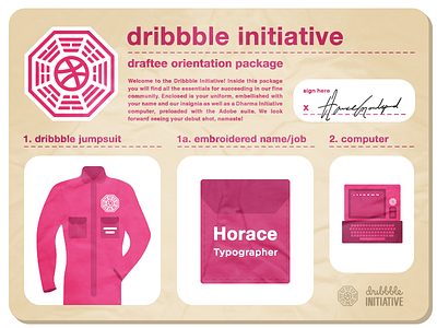 Dribbble Initiative Orientation Package