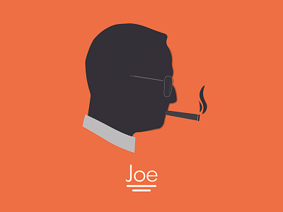 Happy Father's Day! cigar fathers day illustration orange portrait retro silhouette