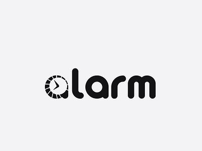 ALARM Typography Logo design