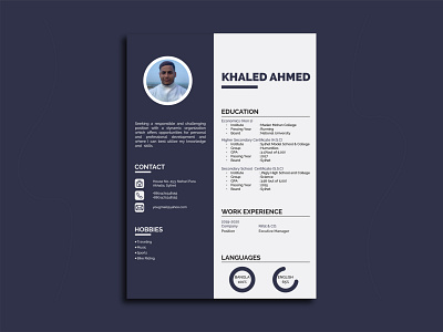 Resume Design clean design responsive design resume cv resume design