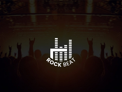 rock beat abstract logo band logo dj logo film logo design logo maker minimalist music logo producer logo production logo rock rock beat studio logo