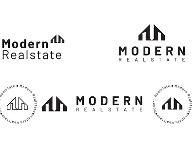 Modern Realstate logo position variation