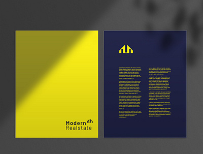 Modern Realstate Business Documentation brand identity branding modern real estate