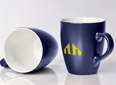 Modern Realstate Ceramic Cups Design brand identity branding cup design logotype