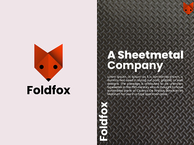 Foldfox creative fold folded fox fox logo design logo maker logodesign minimalist modern logo design unique