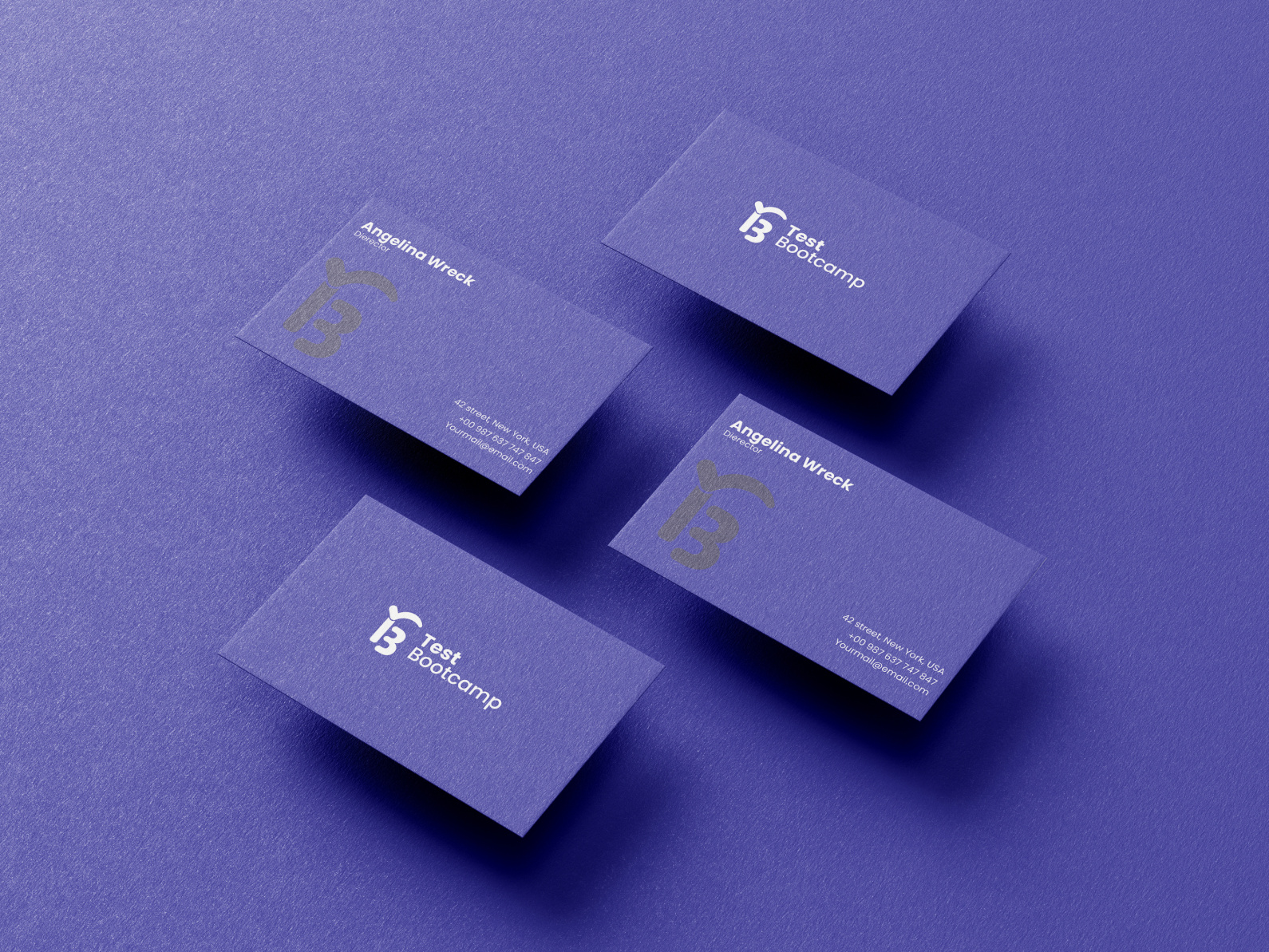 Test Bootcamp Business card Design by Mahdii Hasan on Dribbble