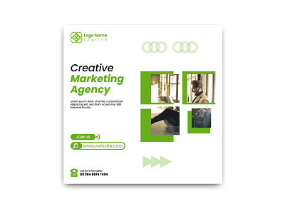 Creative Marketing Agency Social Media Post creative creative marketing agency features modern new social media banner social media post social media template