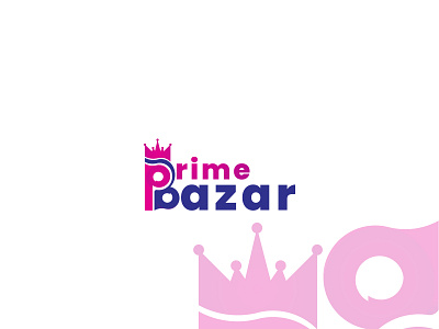 Prime Bazar Logo Design Concept bazar clean creative letter logo design luxury prime simple