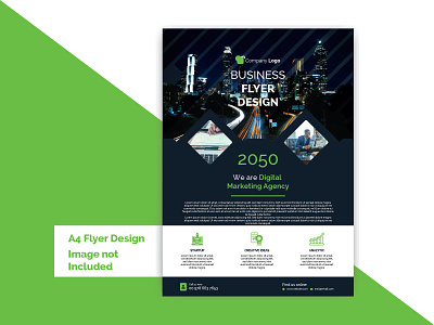 A4 Flyer Design Template a4 agency brochure design clean company digital marketing eye catchy flyer design print ready simple template