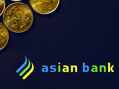 Asian Bank Logo Design asian bank brand identity branding colorful corporate creative graphic design logo logo design minimalist