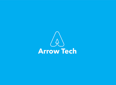 Arrow Tech a letter arrow arrow tech creative logo logo design logo maker minimalist logo modern negative space symbol technology