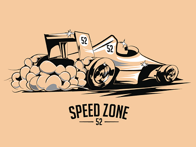 SpeedZone logotype authorsmade cars f1 formula logotype oldschool racing speedzone