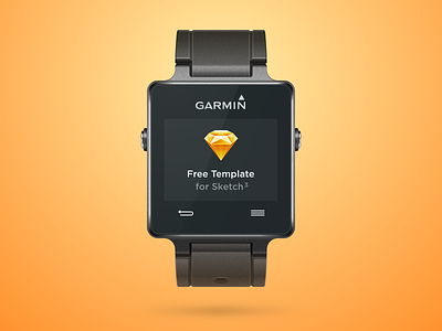 Garmin Vivoactive apple watch freebie gadget garmin sketch smartwatch smartwatch template