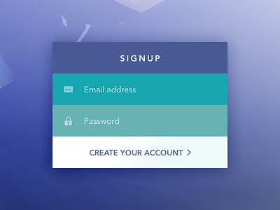 Signup form account create form signup