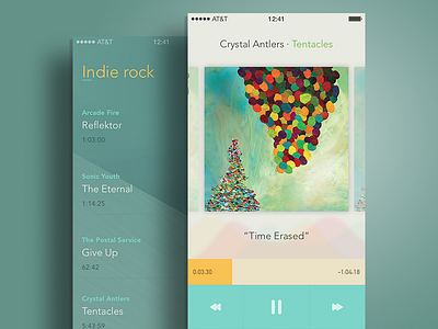 Music Player app audio controls genres ios listing music music player player playlist