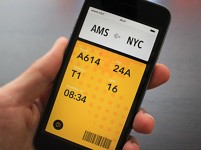 Boarding pass airport app boarding flight gates ios8 iphone itinerary pass travel