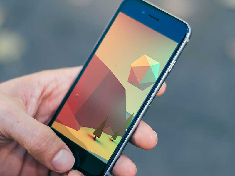 iPhone wallpaper low poly c4d cinema 4d wallpaper iphone iphone 6 freebie