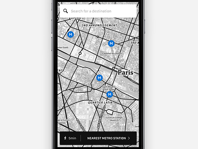 Metro map app city metro nearby paris stations travel