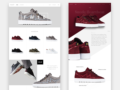 Mason Garments unsolicited redesign redesign shoes webdesign website