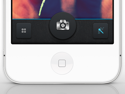 Camera Overlay albums app button camera filters ios iphone overlay photos texture ui