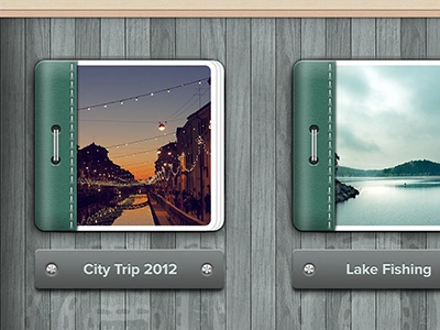 Glossamatic Photo Book albums app bolts books design detail glossamatic ipad photo screws ui wood