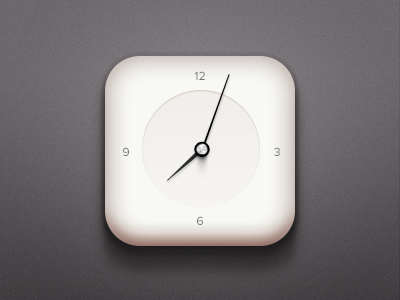 Clock (.psd) clock download free freebie gauges icon minimal needles psd