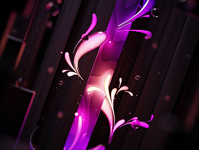 Floral Mouvement | Blop serie 3d 3d art abstract artwork background blender blender3d cgi colorful digital illustration glass illustration light minimal motion render shader texture trend