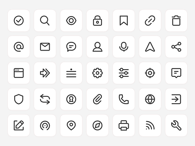 Super Basic Icons ✶ 128 Free Icons
