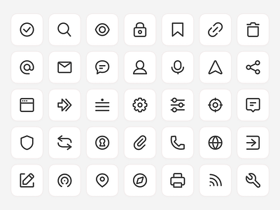 Super Basic Icons ✶ 128 Free Icons design free free icons free set freebie freebie friday icons interface navigation bar outline sbi sketch stroke stroke icons symbols ui ui kit ux vector web