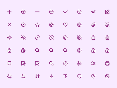 Super Basic Icons - Action Set 💥 by Bunin Dmitriy on Dribbble