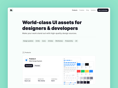 Buninux - World-class UI assets for designers & developers