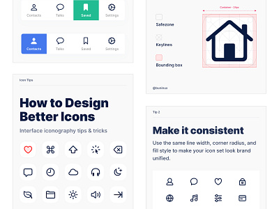 How to Design Better Icons 💟 design system figma freebie icons instagram mobile sketch symbols typograhpy ui ui kit ux web