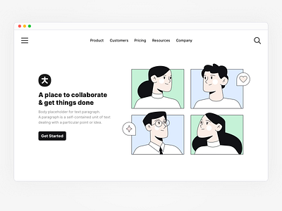 Root Illustrations - Hero Website Block 😎 components cover design system figma figmadesign hero illustrations interface mobile people sketch symbols team ui ui kit ux web