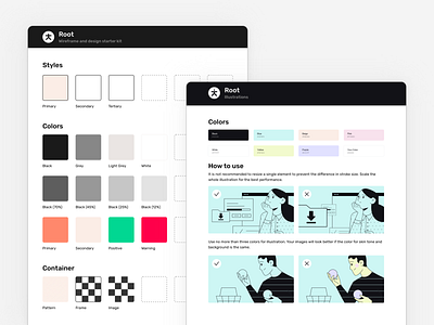 Root Design Kit — Style Guides 🎨 brand colors design system designer developer figma figmadesign icons interface layout mobile sketch style guide styleguide typography ui ui kit ux web